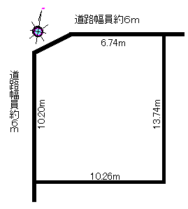 桜井市上之宮土地図面
