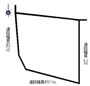 桜井市阿倍木材団地１丁目土地物件図面