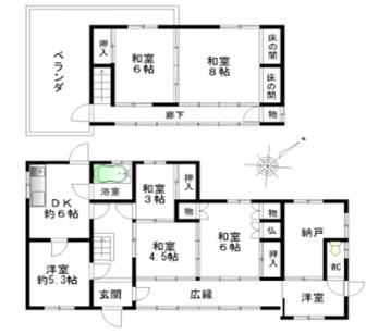 奈良県橿原市鳥屋町住宅一戸建て物件の図面