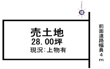 奈良県橿原市土橋町土地物件の図面