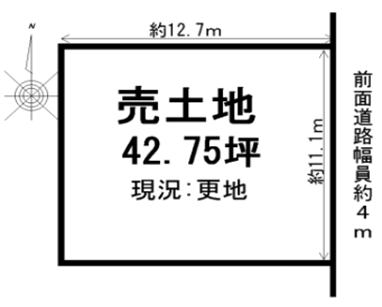 奈良県橿原市木原町土地物件の図面