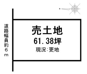 奈良県葛城市西辻の土地物件の図面