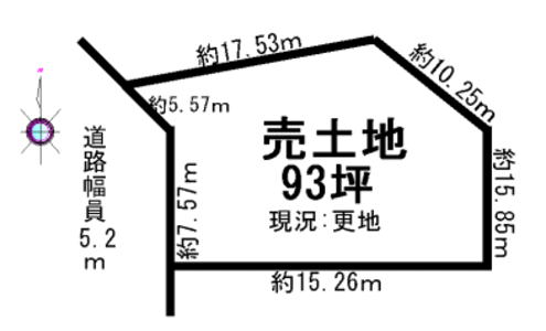 桜井市上之宮土地物件の図面