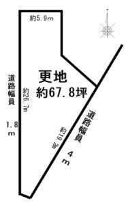 桜井市谷土地物件の図面