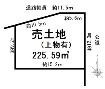 桜井市安倍木材団地１丁目の土地物件の図面