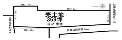 奈良県桜井市河西土地物件の図面