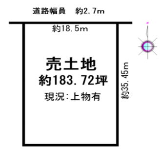奈良県桜井市芝土地物件の図面