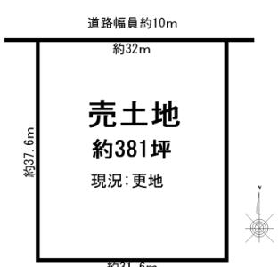 大和高田市市場土地物件の図面