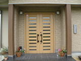奈良県橿原市注文建築住宅大きい玄関ドア