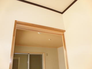 注文住宅施工例：天井の高さを変えた和室
