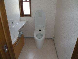 奈良県注文建築幅広トイレ