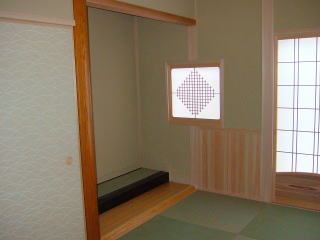 奈良県木造注文建築和室施工例床の間