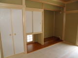 奈良県注文住宅建築、和室、床の間施工例