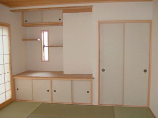奈良県橿原市和室、床の間施工例