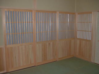 奈良県注文建築住宅一戸建て、和室造り付け建具