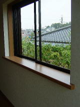 奈良県香芝市注文住宅洋室、洋間、飾り窓