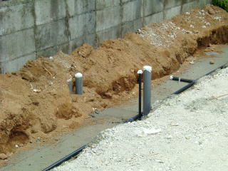 奈良県橿原市新築住宅施行例給水・排水管工事