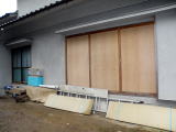 奈良の木製窓、雨戸交換工事写真
