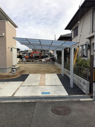 奈良県カーポート取り付け施工工事