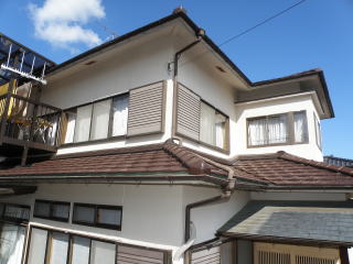 奈良の住宅外観、庭ののリフォーム改装