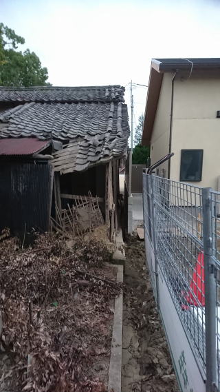 奈良の古家、古家屋根瓦補修、補強工事前