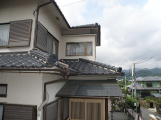 奈良県屋根張替、屋根葺き替え、屋根雨漏り補修工事前