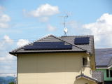 ソーラーパネル搭載後外観屋根